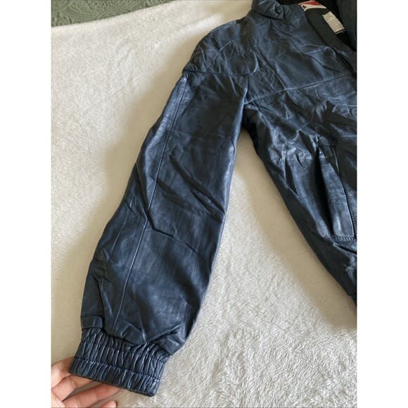 Leather Motorcycle Jacket - Dainese, mens 50 (medium) Dark Blue - Picture 3 of 15